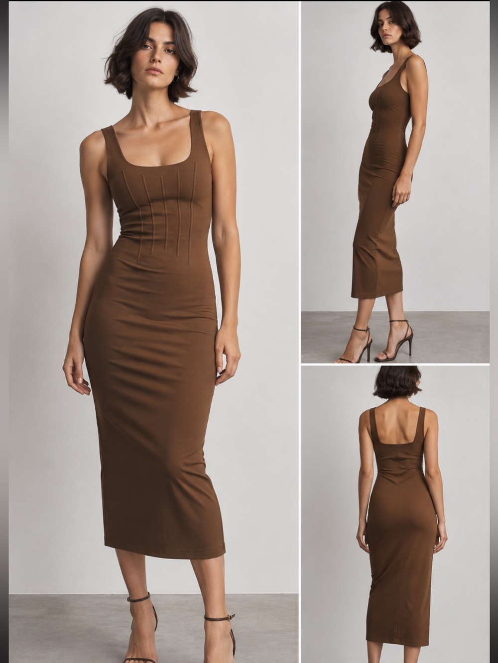 Zara NWT polyamide blend shaping dress 1355/007